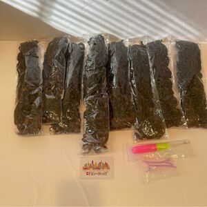 Black Hair Extensions Set